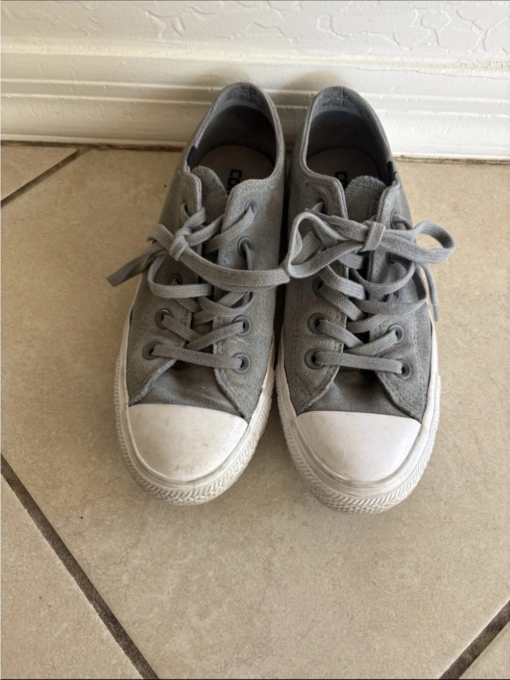 Converse Chuck Taylor All Star Ox Counter Climate Gray Suede Sneakers Women’s 6